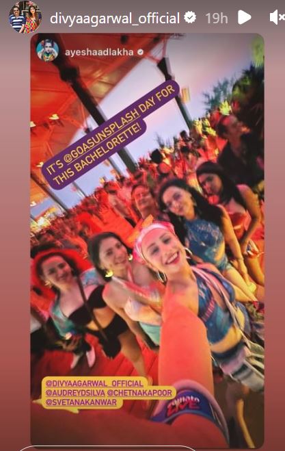 Divya Agarwal Bachelorette Party